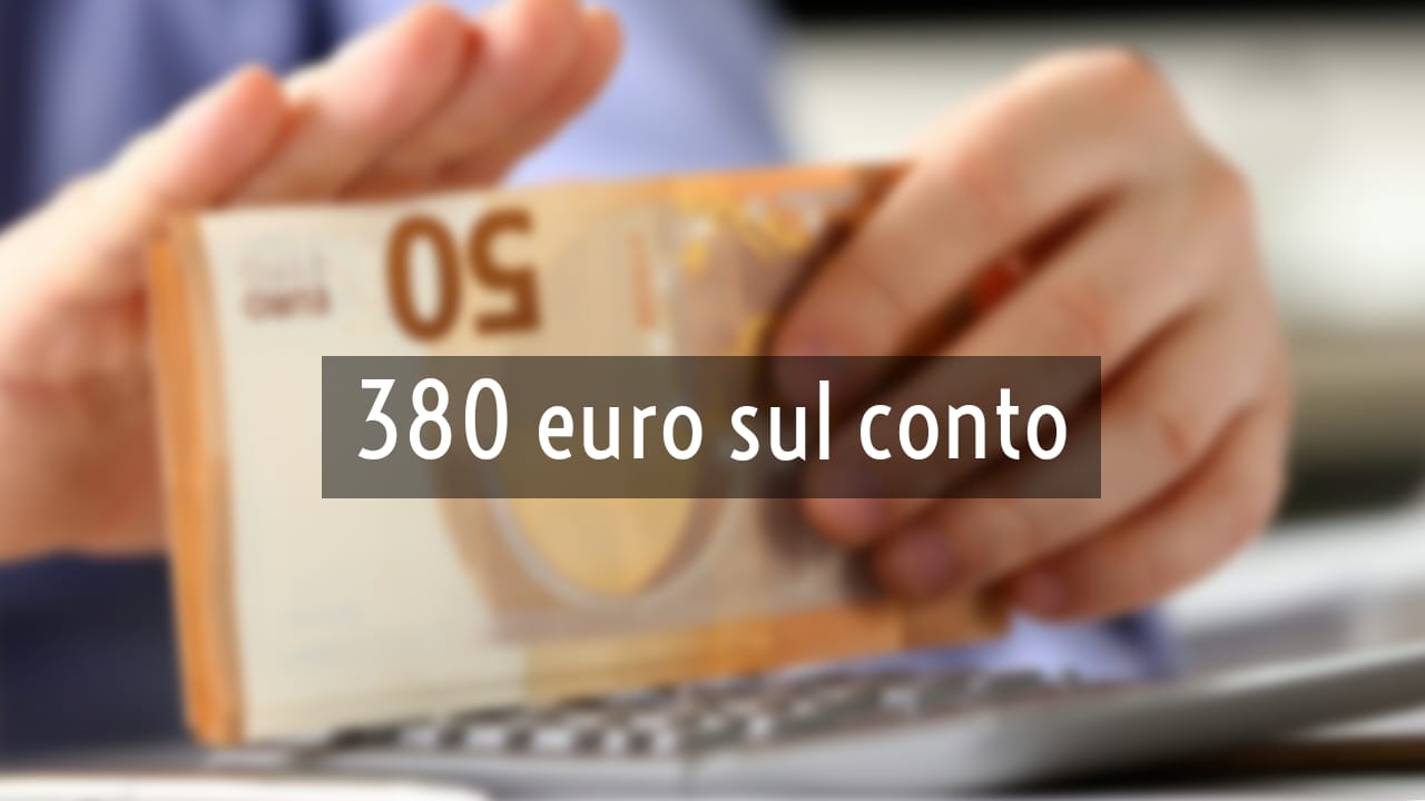 380 euro sul conto