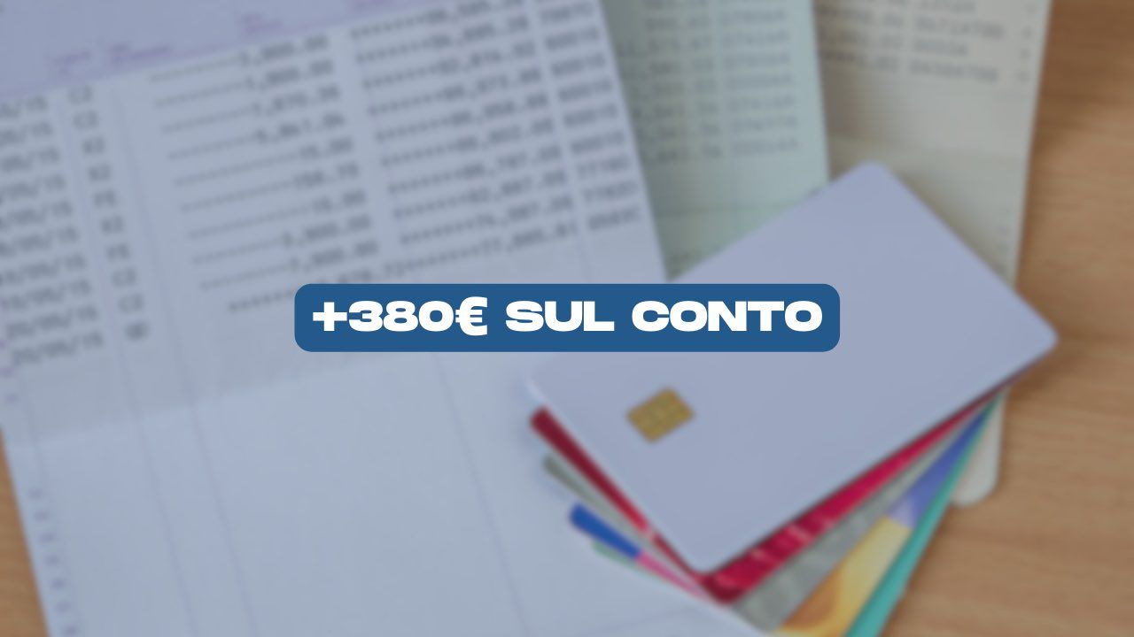 380 euro sul conto