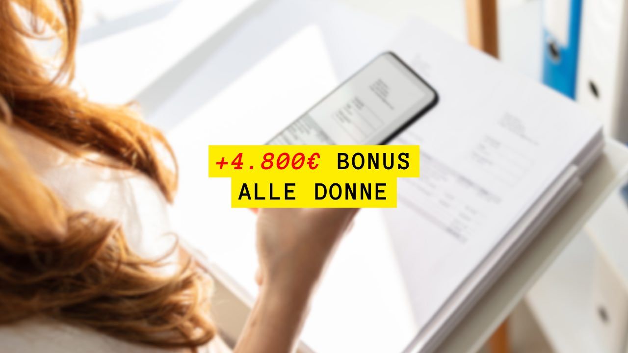 Bonus donne 4.800 euro