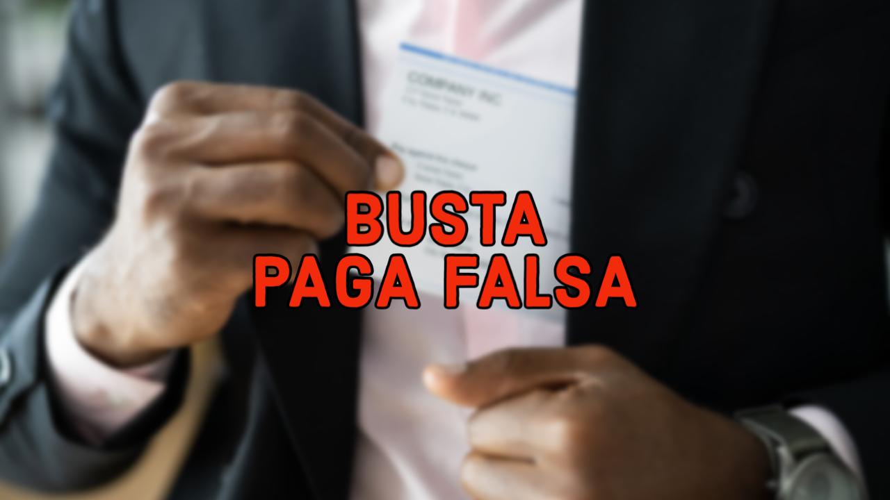 Busta paga falsa