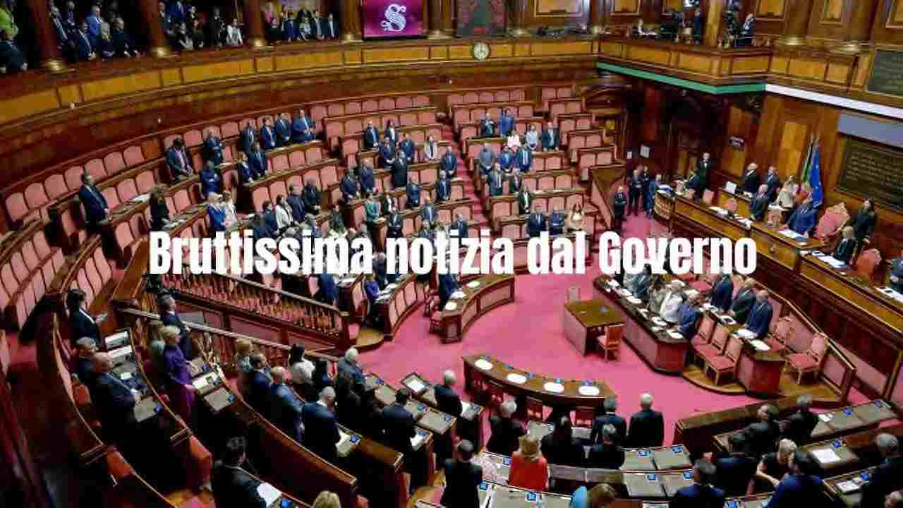 Governo brutta notizia