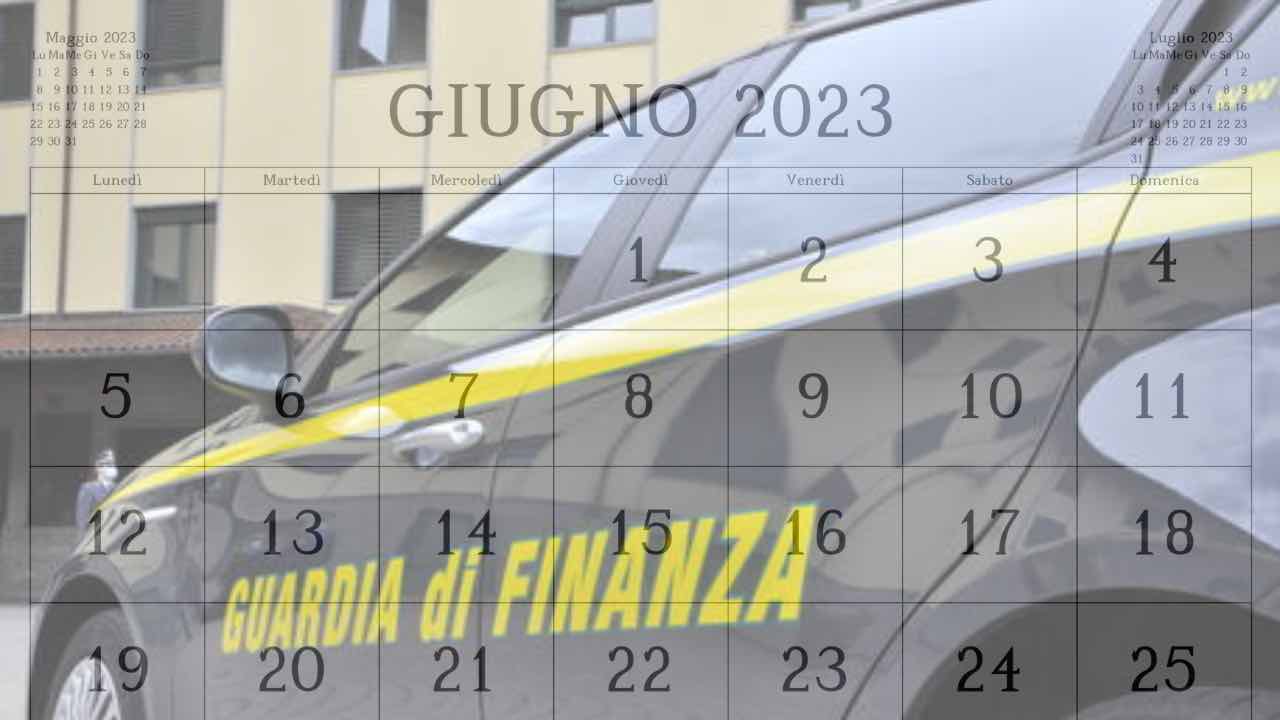 guardia di finanza e calendario