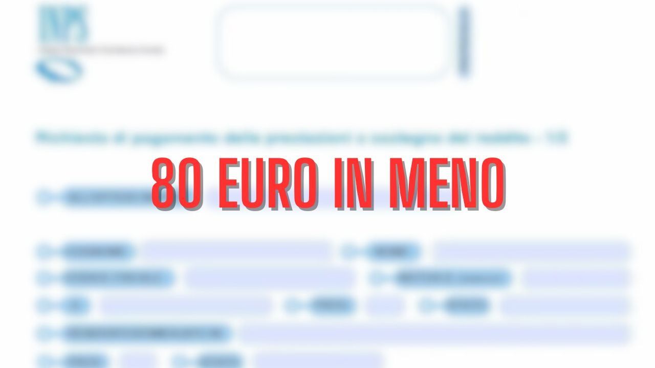 80 euro in meno sullo stipendio