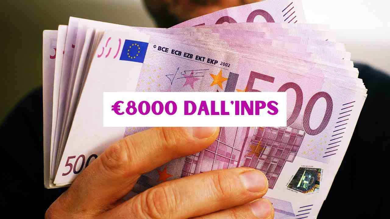 8000 euro dall'INPS