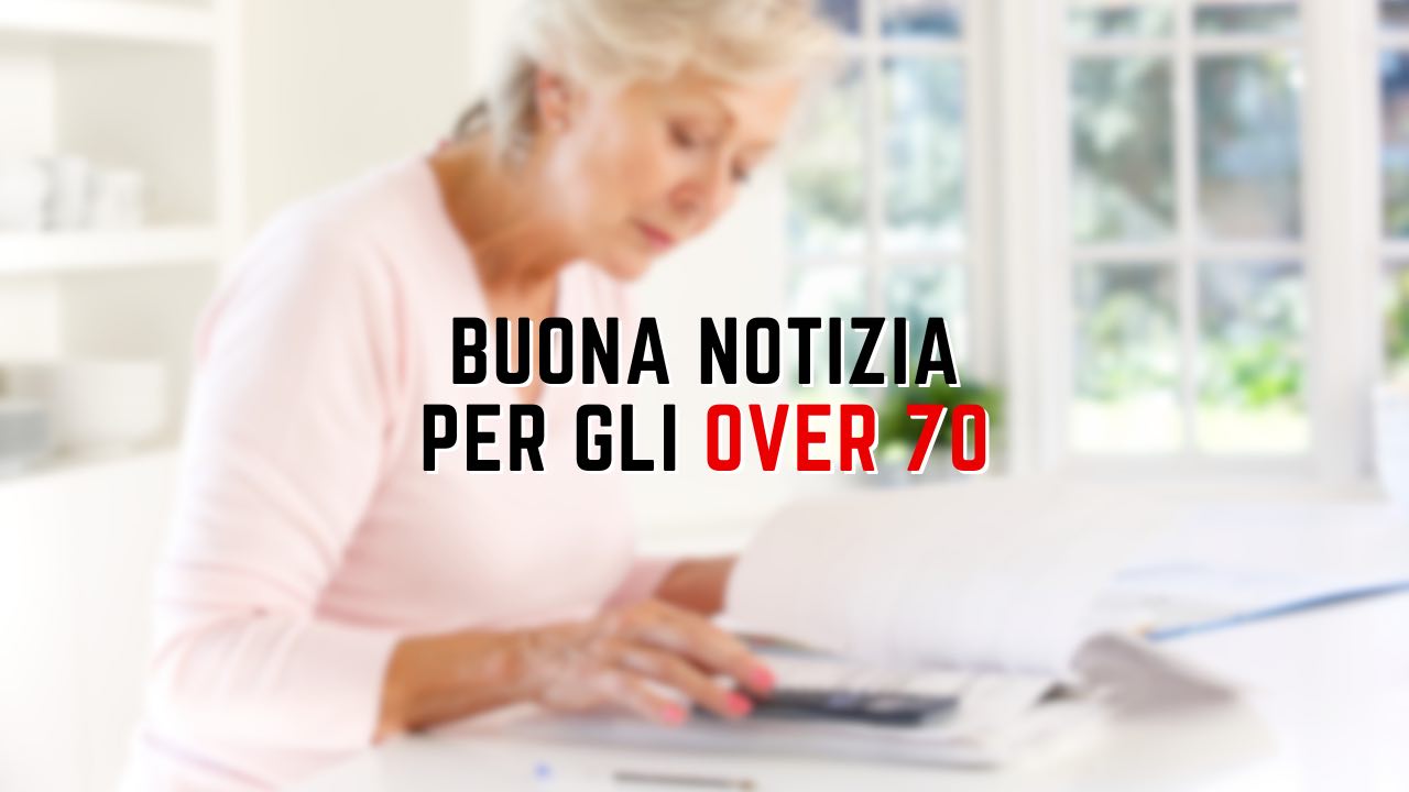 Buona notizia over 70