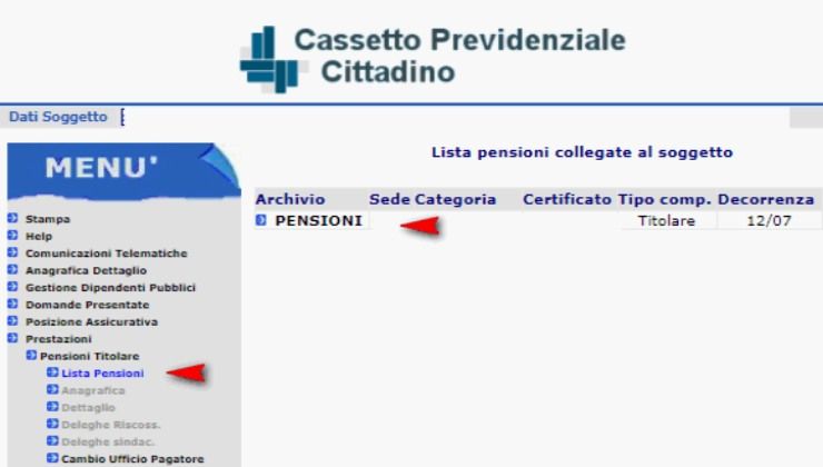 Come verificare pensione di agosto