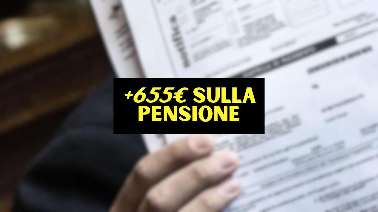 655 euro sulla pensione