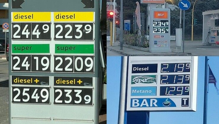 Prezzi alle stelle di benzina e gasolio